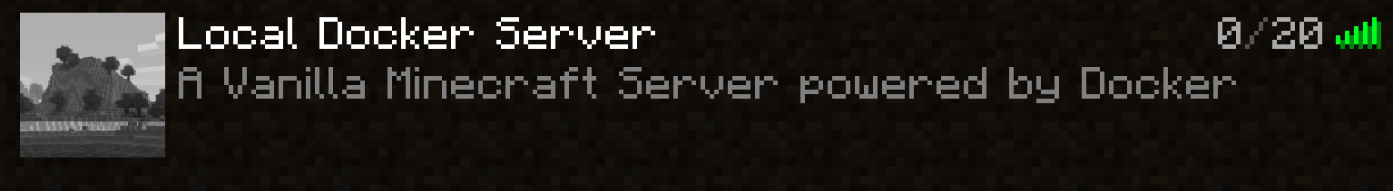 Docker + Minecraft = ❤️